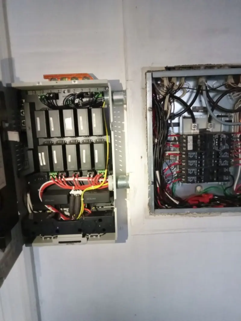 Electrical panel upgrade completed for Security Camera Wiring in Scottsburg